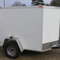 5x6 SA Trailer - White, Ramp