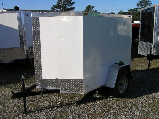 5x6 SA Trailer - White, Single Door