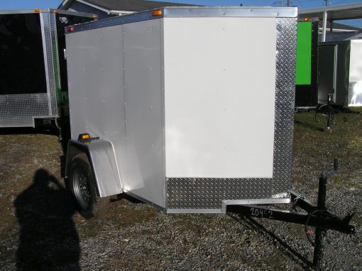 5x6 SA Trailer - White, Single Door