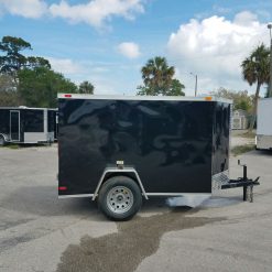 5x8 SA Trailer - Black, Double Doors