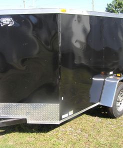 5x8 SA Trailer - Black, Single Door