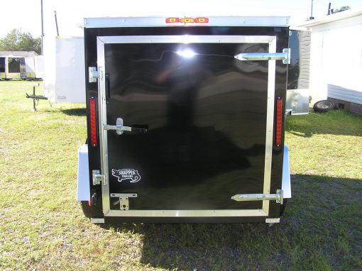 5x8 SA Trailer - Black, Single Door