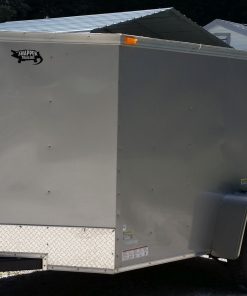 Custom 5x8 SA Trailer - Silver Frost, Double Barn Doors, Side Door, Stab Jacks