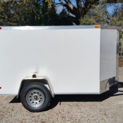 5x8 SA Trailer - White, Double Doors