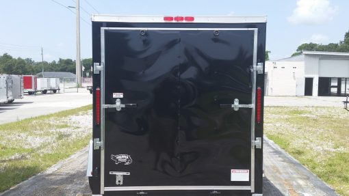 6x10 SA Trailer - Black, Ramp, Side Door