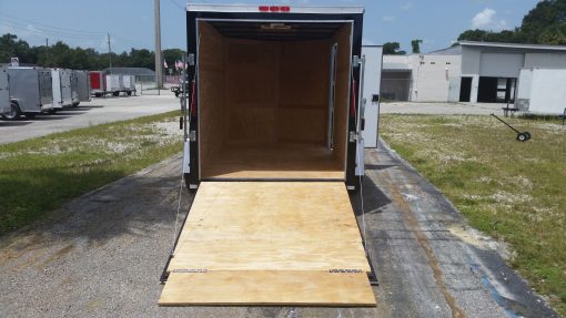 6x10 SA Trailer - Black, Ramp, Side Door