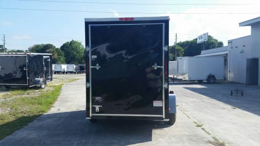 6x10 SA Trailer - Black, Ramp, Side Door, Extra Height