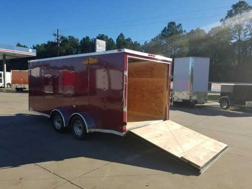 7x16 TA Trailer - Brandywine, Ramp, Side Door, Split Axles