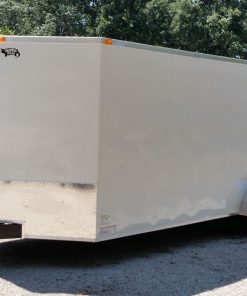 7x20 TA Trailer - White, Ramp, Side Door, Extra Height