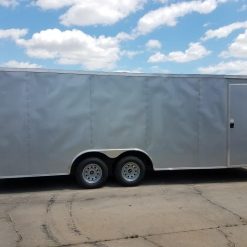 8.5x20 TA Trailer - Silver Frost, flat Front, Electric, Escape Door