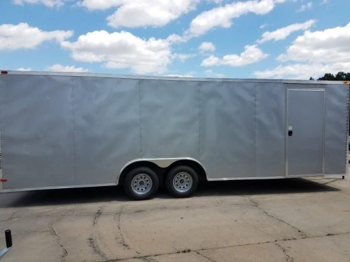 8.5x20 TA Trailer - Silver Frost, flat Front, Electric, Escape Door