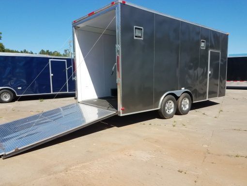 8.5x20 TA Trailer - Charcoal, Ramp, 7K Axles, Extra Height, Electrical, AC, Additional Options