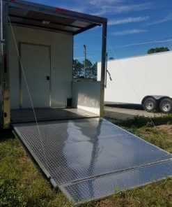 8.5x22 TA Trailer - White, Ramp, Porch, Concession, Electrical, Many Options