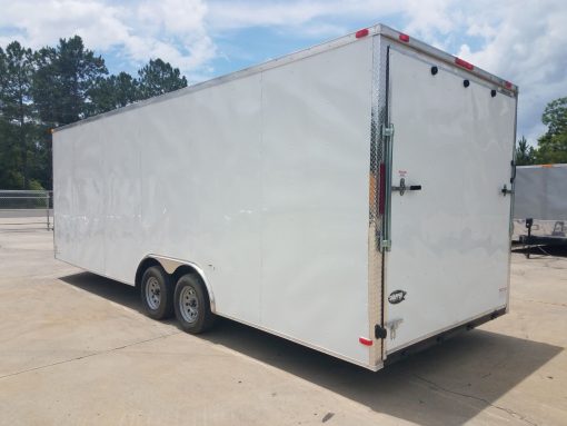 8.5x24 TA Trailer - White, Ramp, Extra Height, E-Track, Extended Tongue, Additional Options