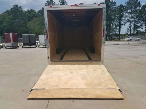 8.5x24 TA Trailer - White, Ramp, Extra Height, E-Track, Extended Tongue, Additional Options