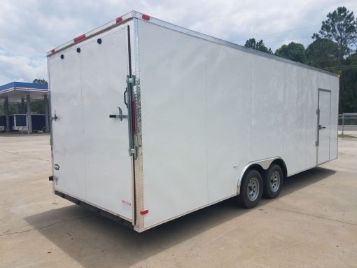 8.5x24 TA Trailer - White, Ramp, Extra Height, E-Track, Extended Tongue, Additional Options