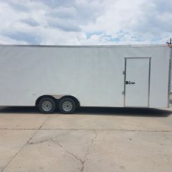 8.5x24 TA Trailer - White, Ramp, Extra Height, E-Track, Extended Tongue, Additional Options