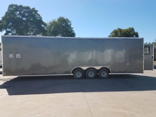 8.5x30 TTA Trailer - Charcoal, Triple 5K Axle, Concession, Heavy Electrical, Options